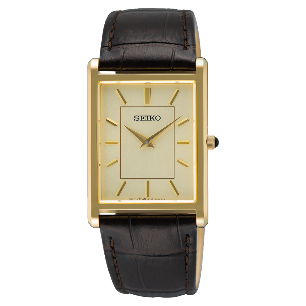 Two Tone Seiko Mens Square Watch Men's Watch Seiko Classic Quartz