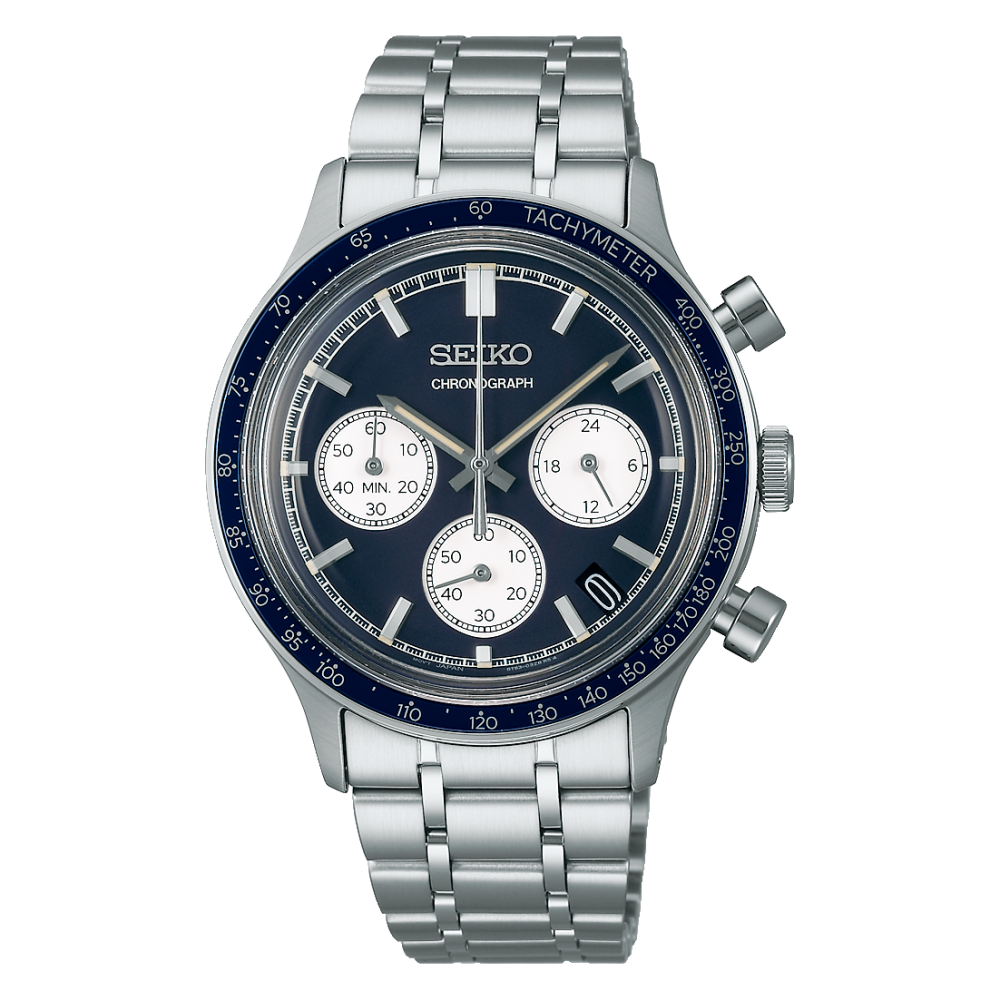 Herrenuhr SPORT Quarz-Chronograph aus Stahl SSB477P1