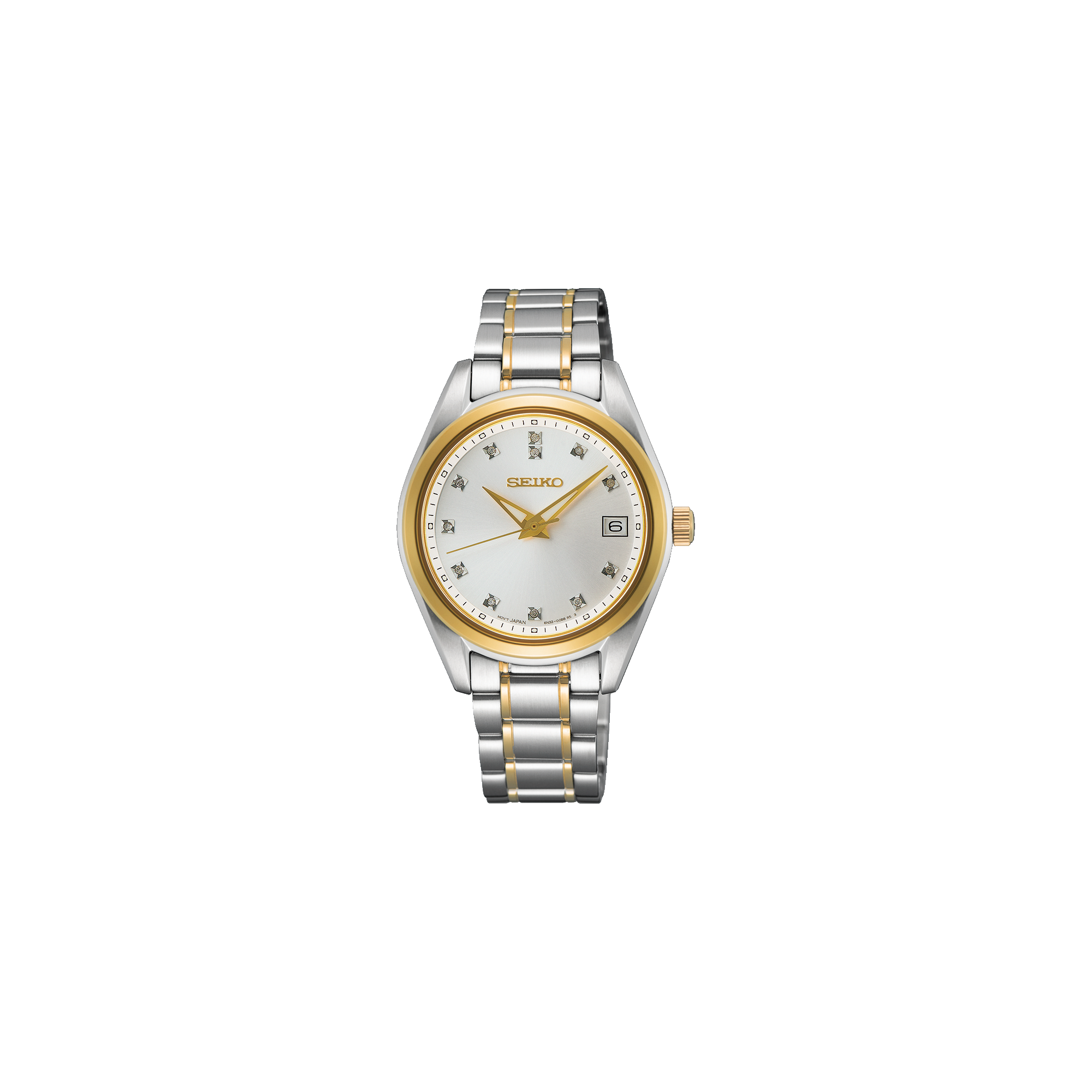 Montre Seiko SUR582P1 Quartz Femme bicolore Diamants