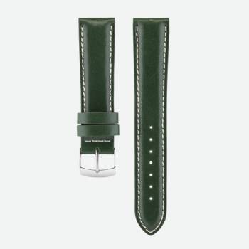 Green leather strap