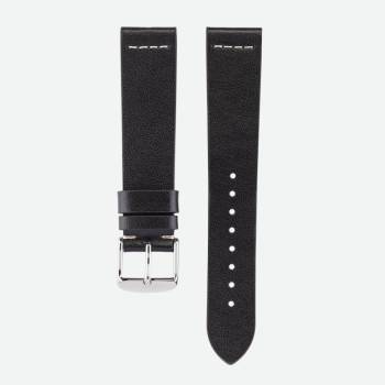 Black recycled leather strap