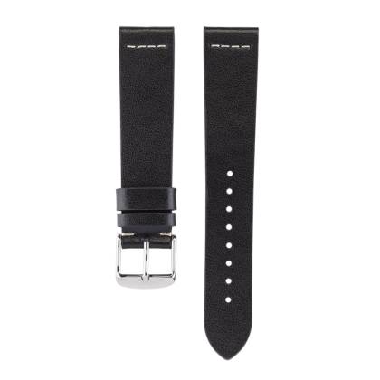 Black recycled leather strap