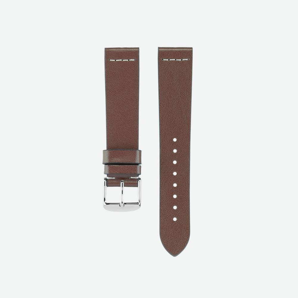 Camel-coloured recycled leather strap