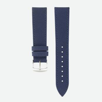 Blue recycled plastic strap