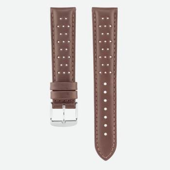 Gold perforated leather strap