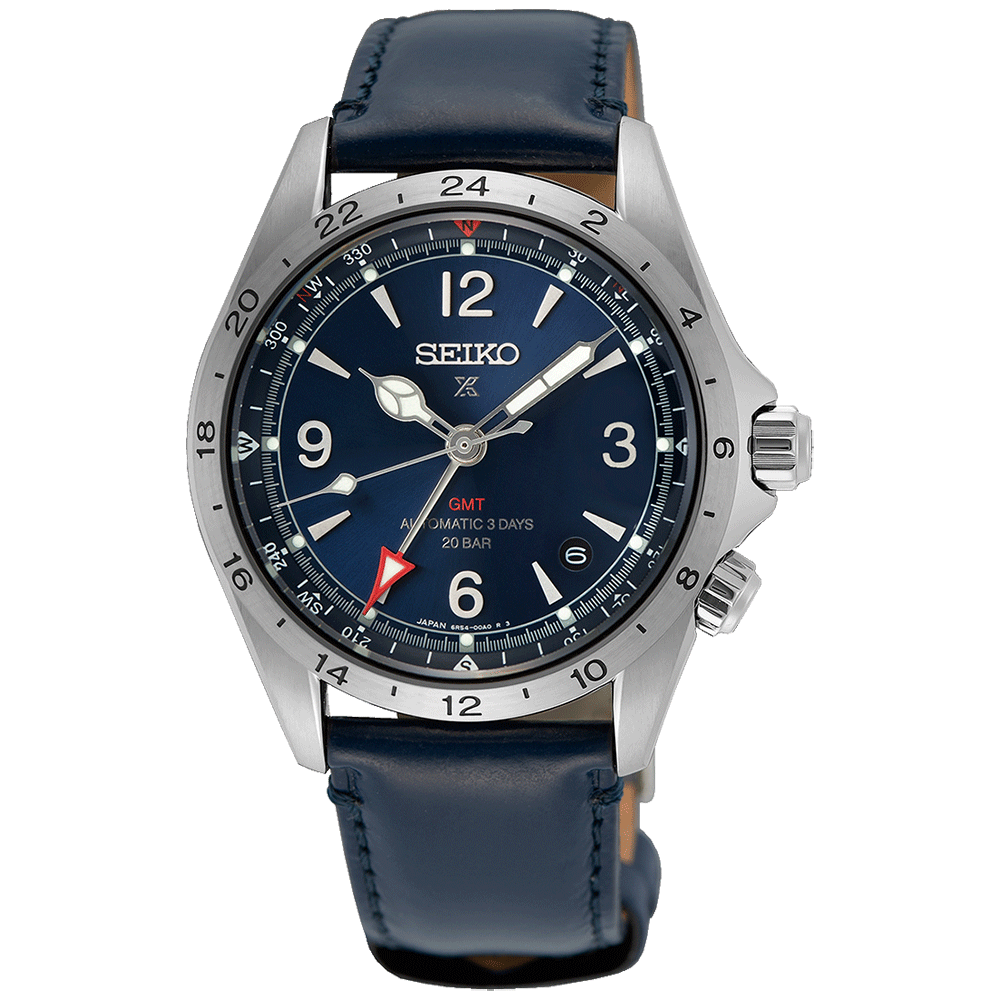  Le club des heureux propriétaires décomplexés de montres "hommage" - tome 10 - Page 26 Montre-homme-prospex-automatique-alpinist-cadran-bleu-aiguille-gmt