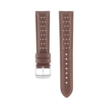 Bracelet cuir perforé gold