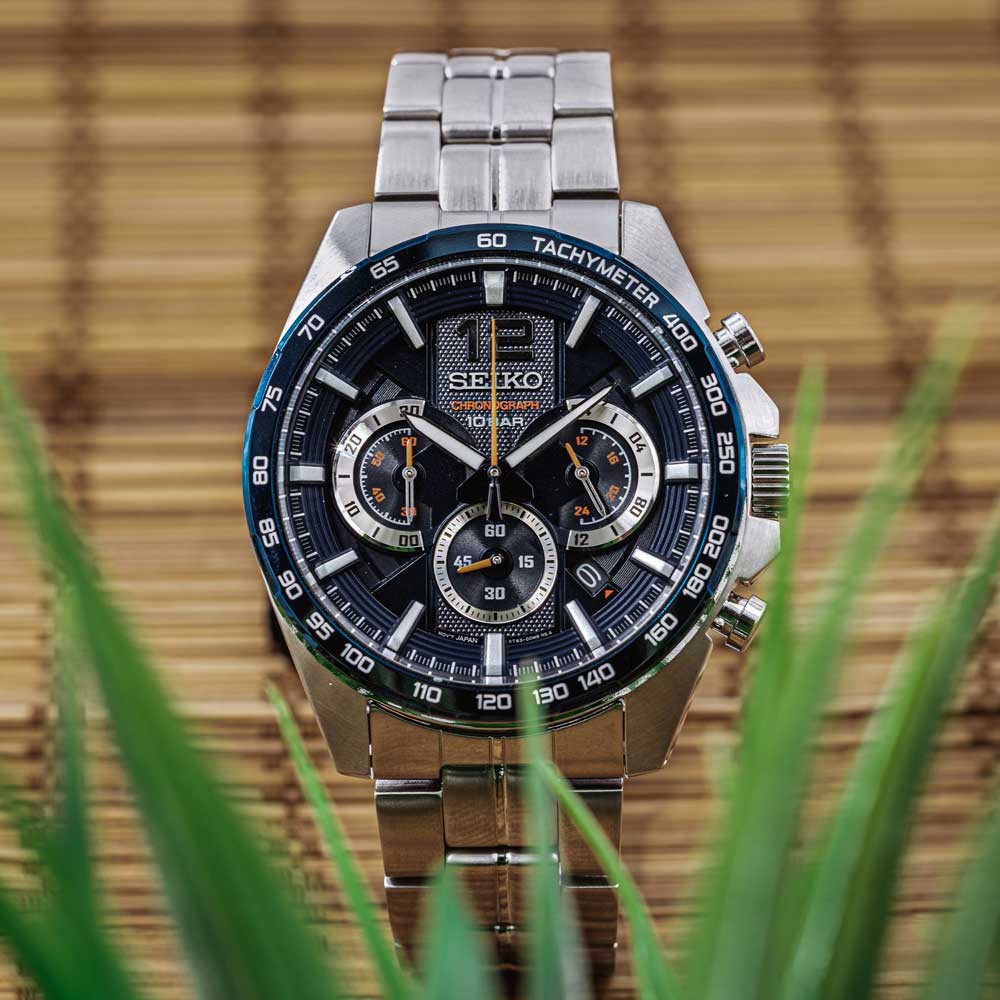 Seiko cronografo acciaio outlet