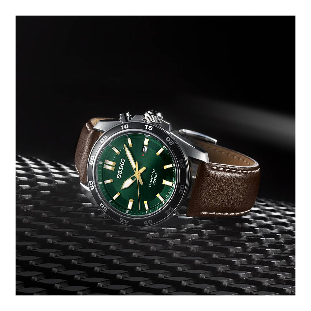 Solar Powered Seiko Kinetic Orologio Movimento Cinetico Orologio